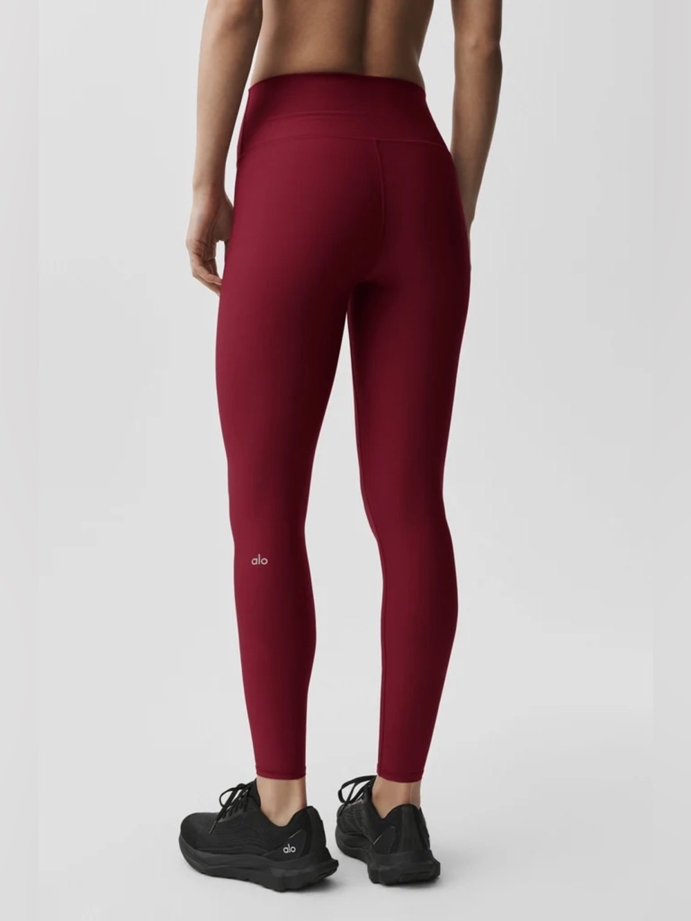 Alo 7/8 High-Waisted Airlift Leggings- Summer Romance Red